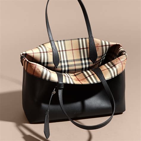 burberry black tote sale